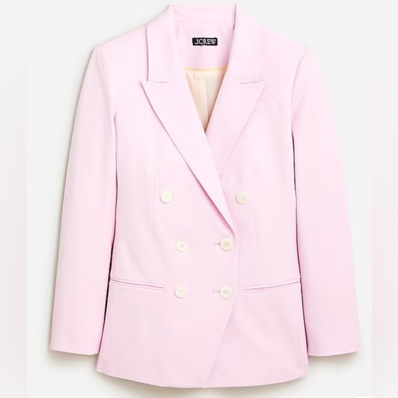 NWT Jcrew Double-breasted blazer in bi-stretch cotton blend - Picture 4 of 8